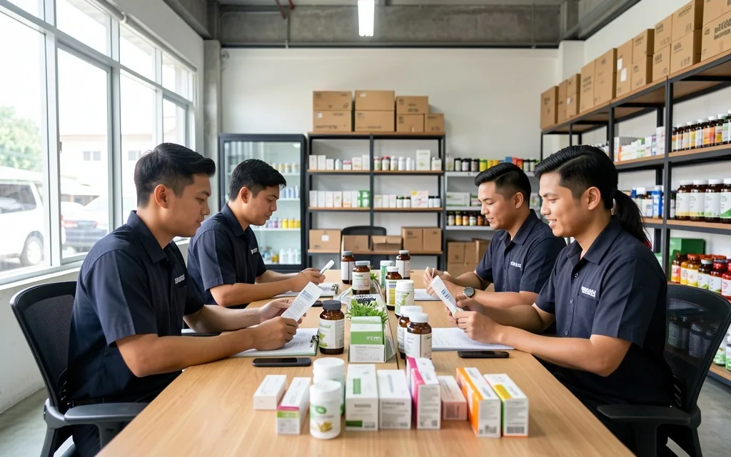 Tim MyBeautyIndo bekerja di kantor gudang Jakarta